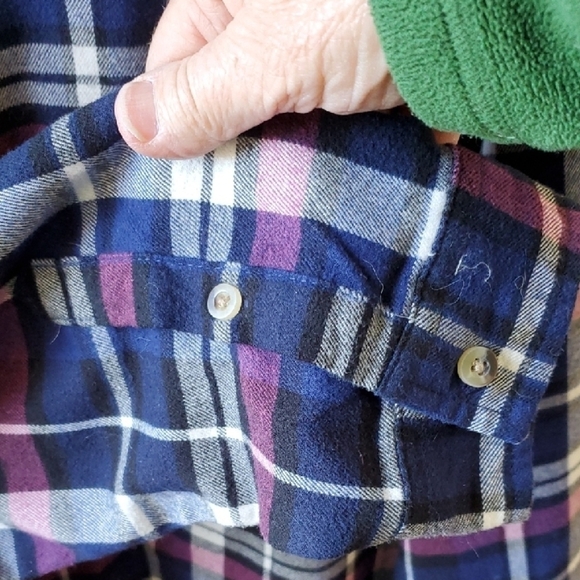 JACHS Girlfriend Blue and White Button Down Shirt - Picture 5 of 10